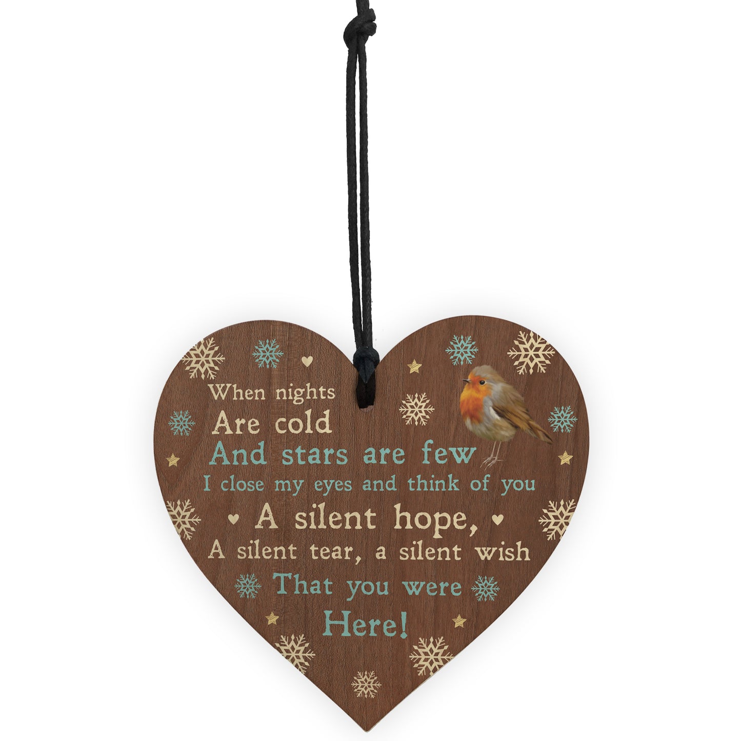 Christmas Memorial Tree Decoration Bauble Remembrance Plaque