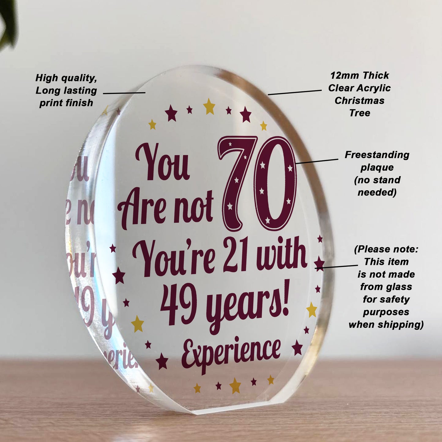 Funny 70th Birthday Gift For Men Women Joke Birthday Gift