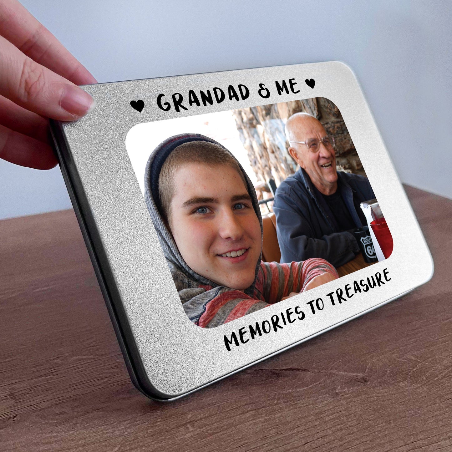 Grandad Gift For Birthday Photo Storage Personalised