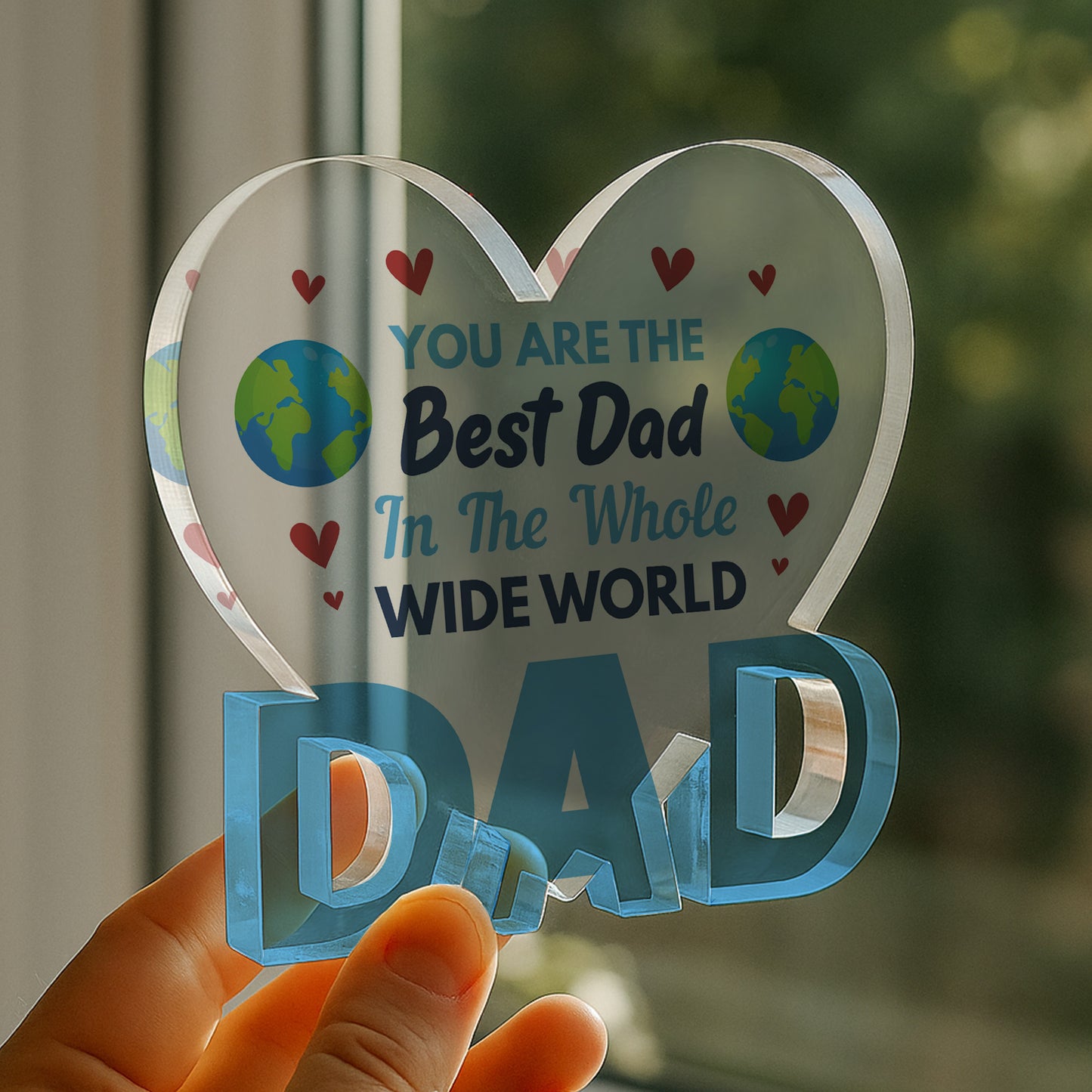 Gifts For Dad Birthday Gifts Plaque BEST DAD IN THE WORLD