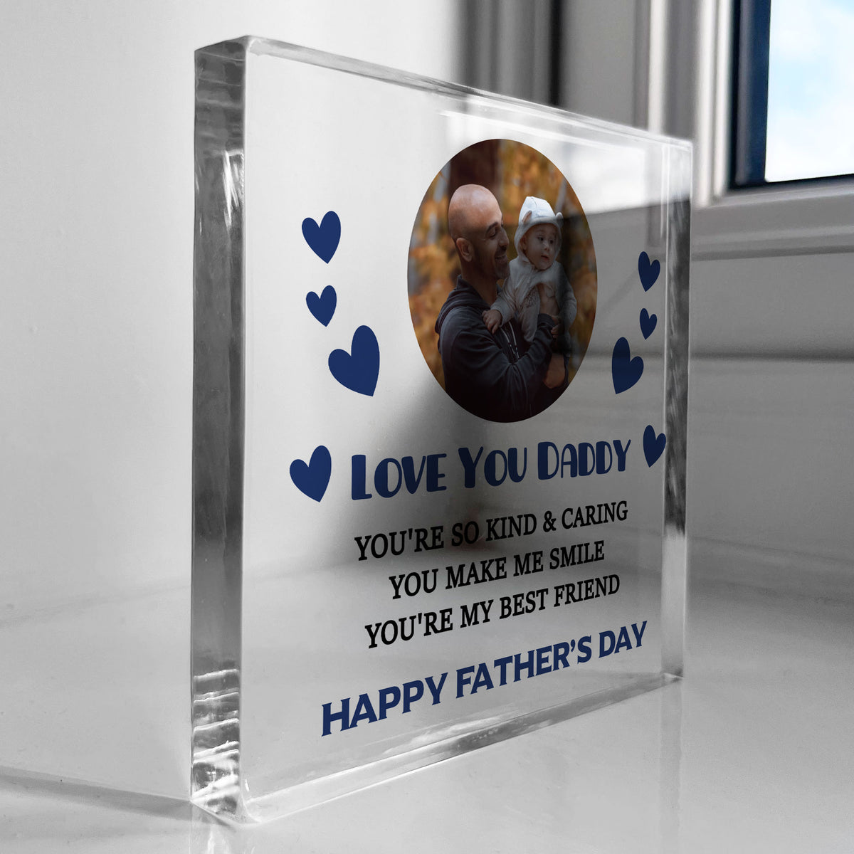 Gift For Dad Daddy For Fathers Day Personalised Photo Plaque