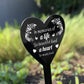 Grave Memorial Plaque Garden Ground Stake Grave Marker Memorial