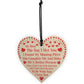 My Man Gift Wood Heart Couple Gift For Boyfriend Husband