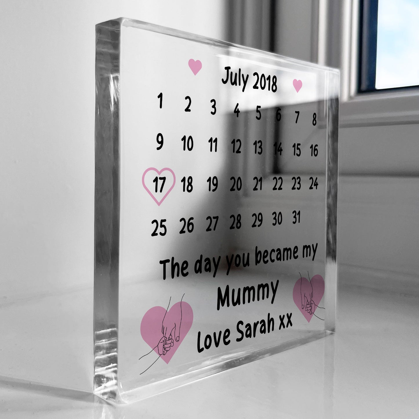 Personalised Day You Became My Mummy Gift from Daughter Son Baby
