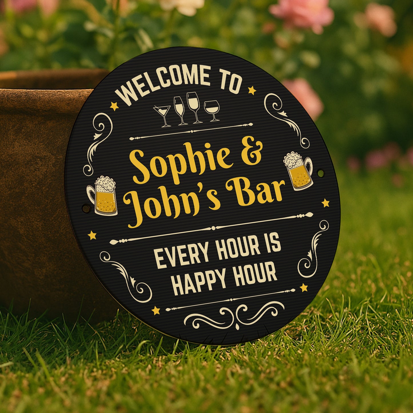 Personalised Bar Sign For Home Bar Outside Acrylic Bar Signs