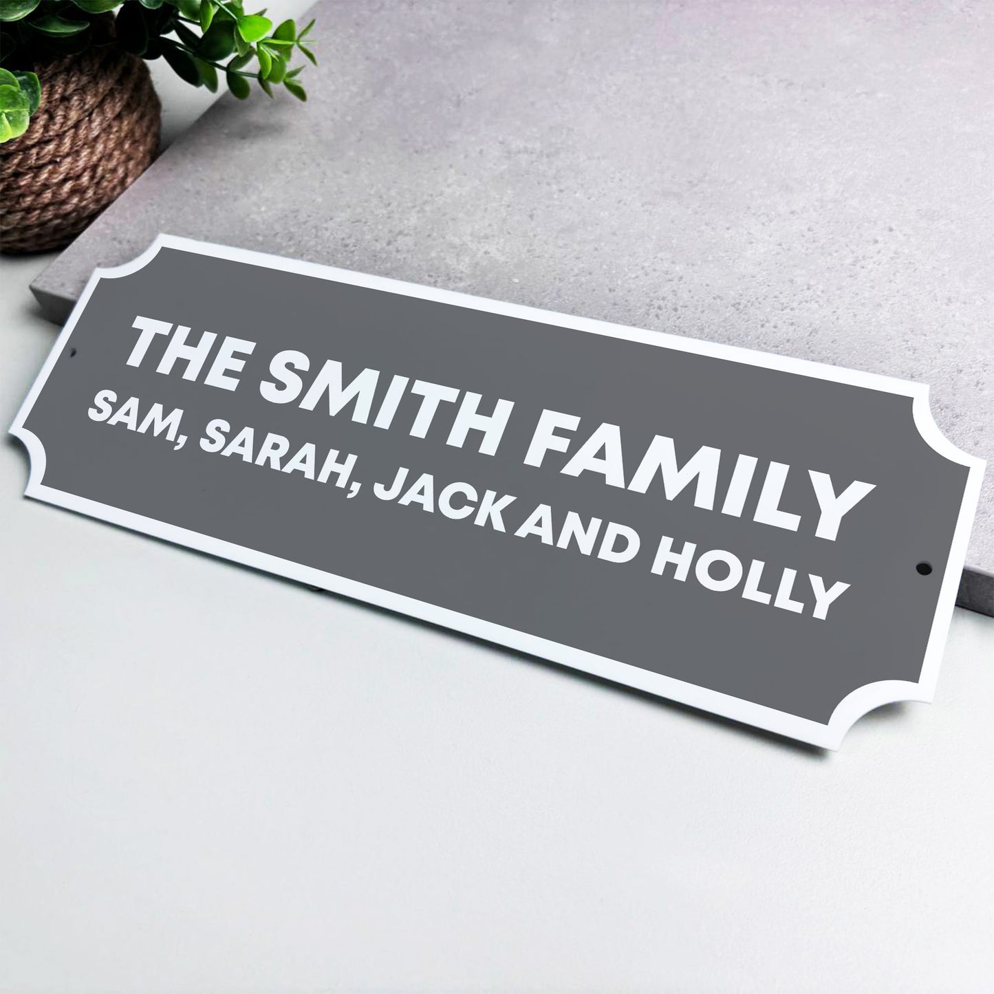 Personalised Street Sign Family Name Plaque Hanging Sign