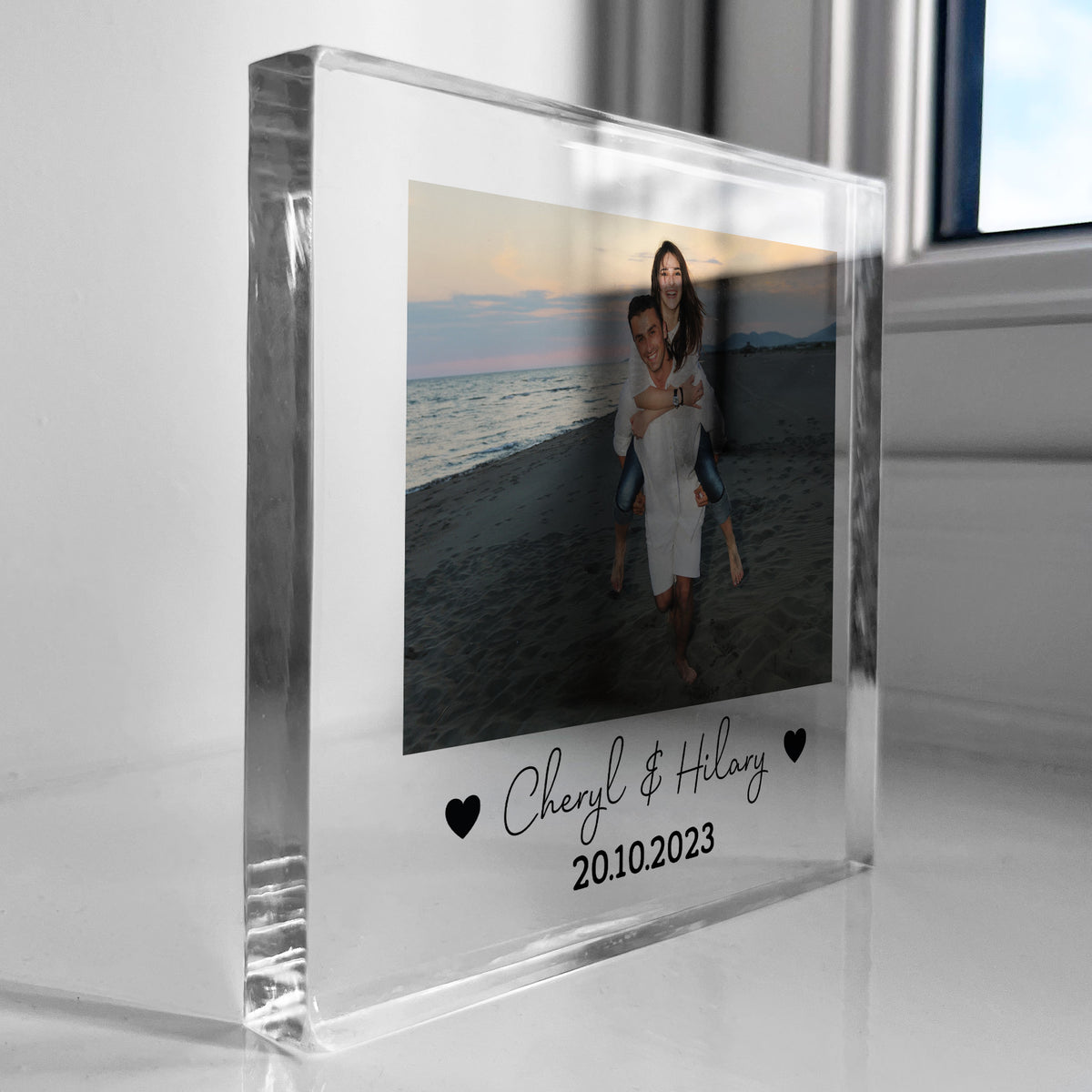 Personalised Anniversary Photo Plaque Him Her Boyfriend