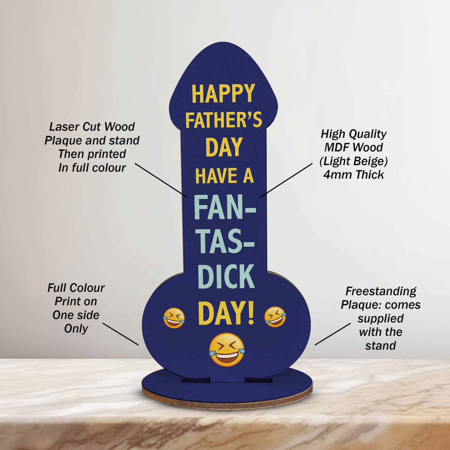Happy Fathers Day Funny Plaque Gift For Dad Novelty Dad Gifts