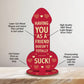 Funny Rude Best Friend Plaque Novelty Friendship Gift For Women