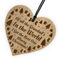 Christmas Gift For Grandad Hanging Wooden Heart Grandparent