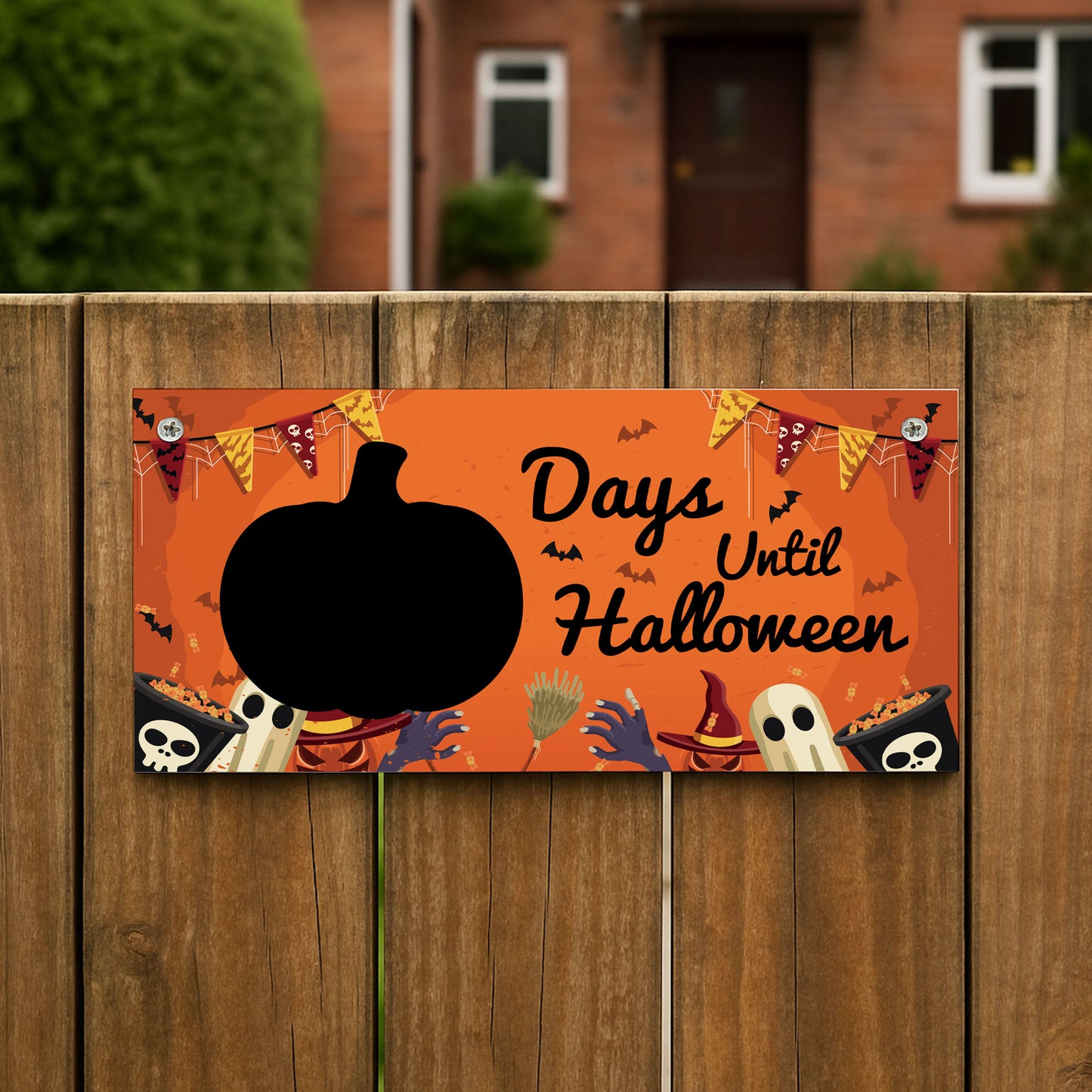 Halloween Countdown Decoration Sign Days Until Halloween
