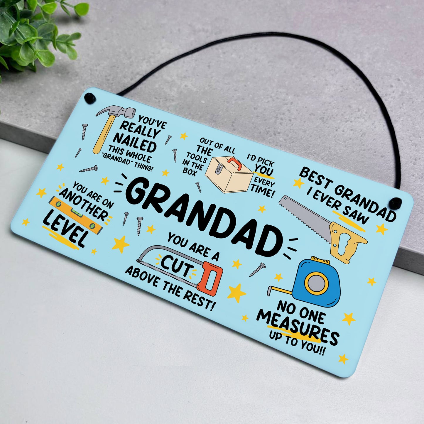 Fathers Day Birthday Gift For Grandad Funny Hammer Tools DIY