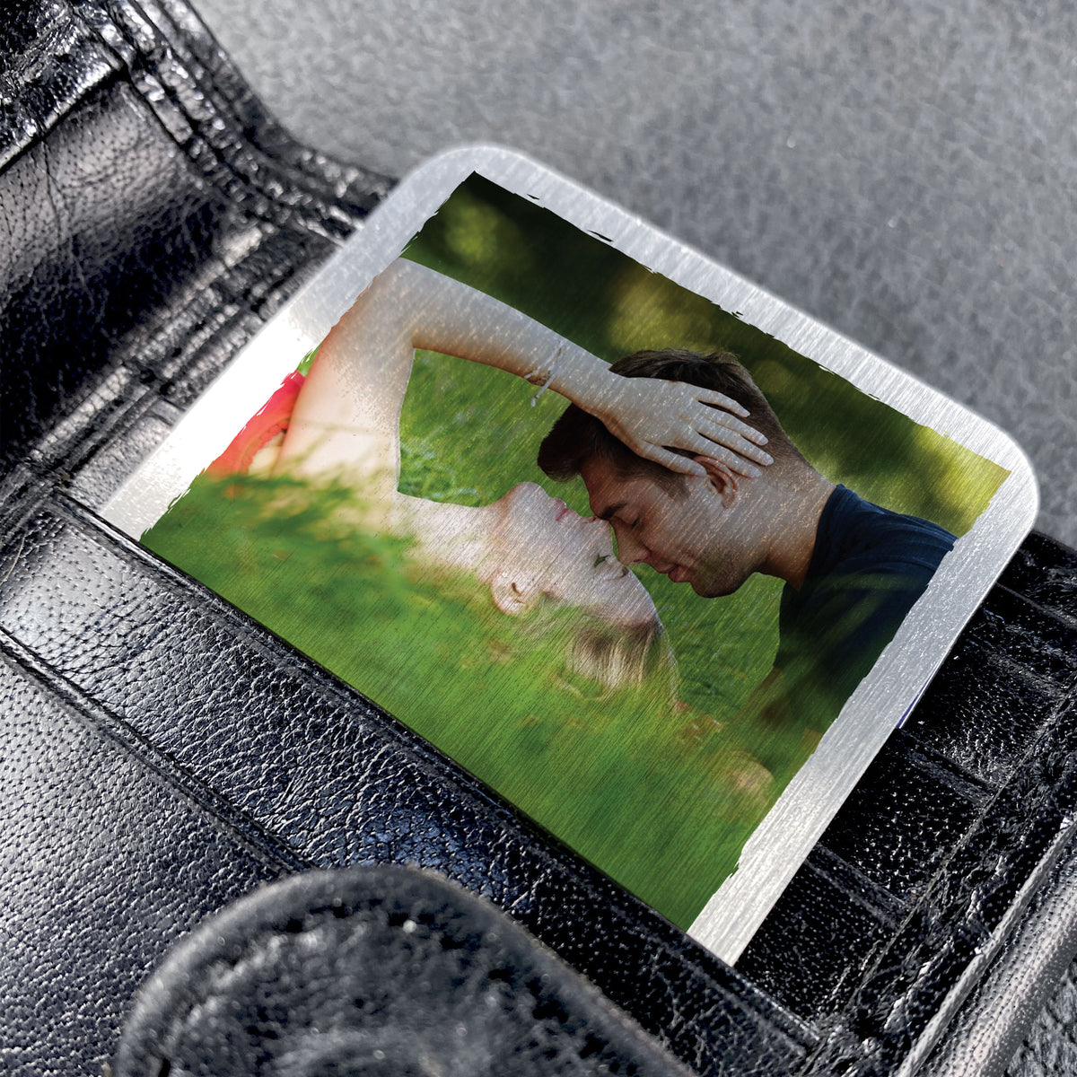 Personalised First 1st Anniversary Wallet Photo Gift For Him Her