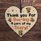 Thank You For Beeing A Part Of My Story Gift For Teacher