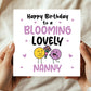 Happy Birthday Card For Nanny Blooming Lovely Nanny