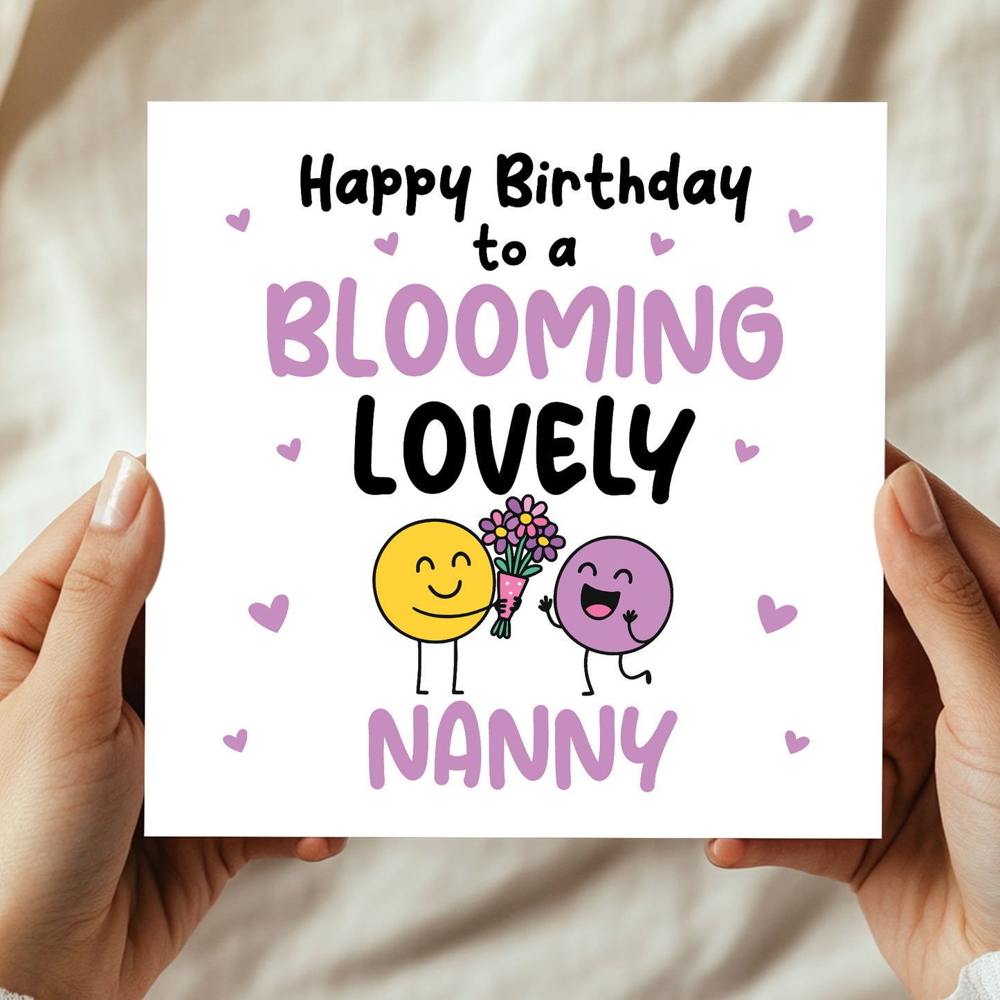 Happy Birthday Card For Nanny Blooming Lovely Nanny