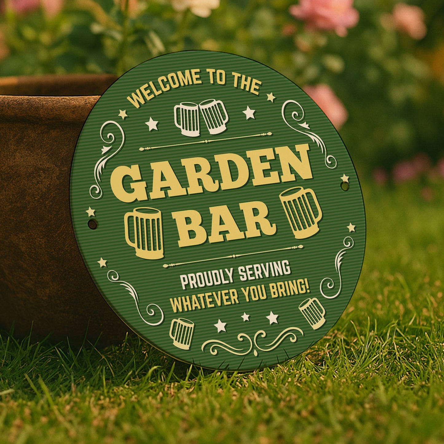 Welcome Garden Bar Sign Acrylic Bar Signs For Home Bar Outside