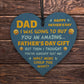 Dad Gifts For Fathers Day Novelty Wooden Heart Gift For Dad