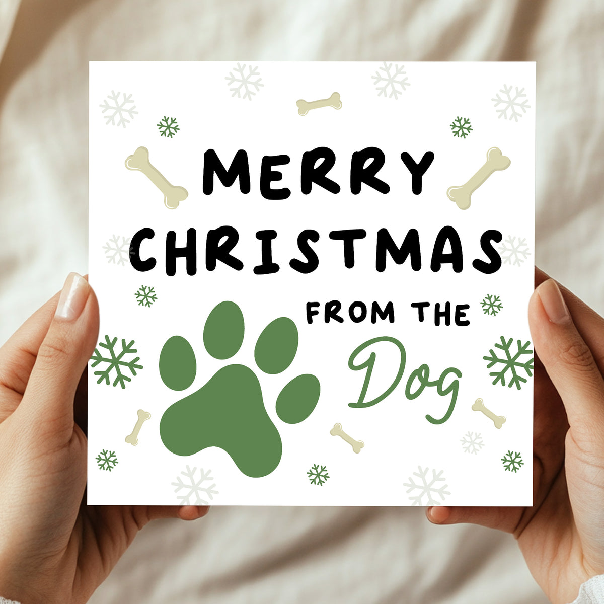 Christmas Card From Dog Merry Christmas Card For Mum Dad Son