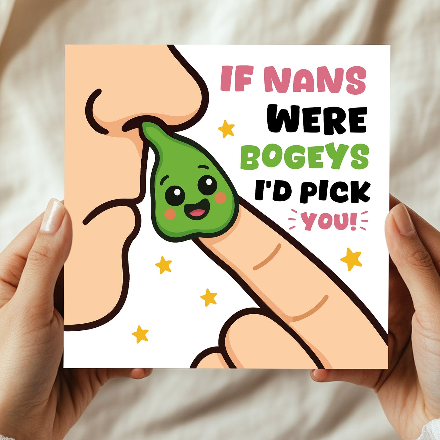 Funny NAN Card Birthday Card For Nan From Granddaughter Grandson