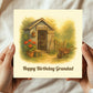Cute Happy Birthday Grandad Card From Granddaughter Grandson