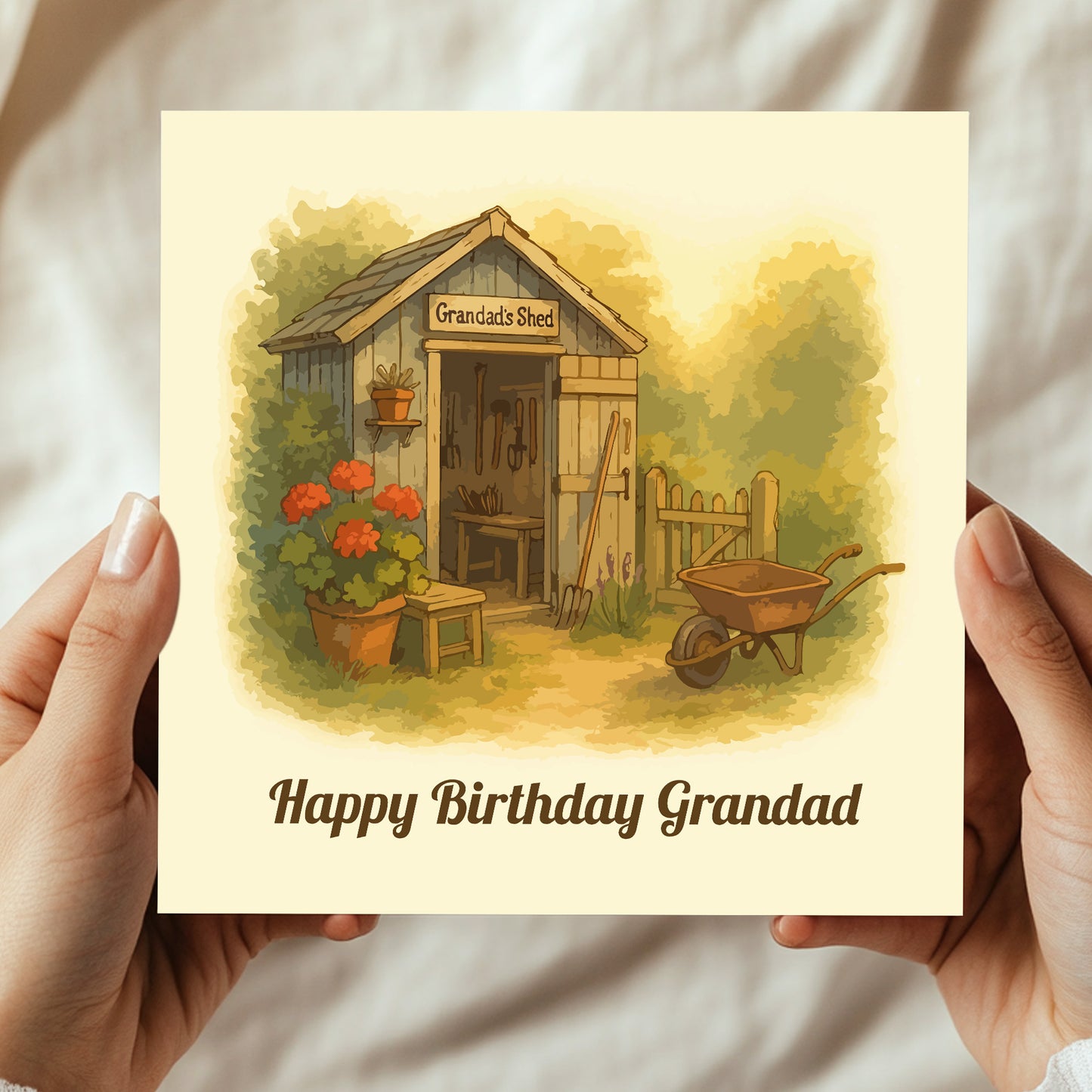 Cute Happy Birthday Grandad Card From Granddaughter Grandson