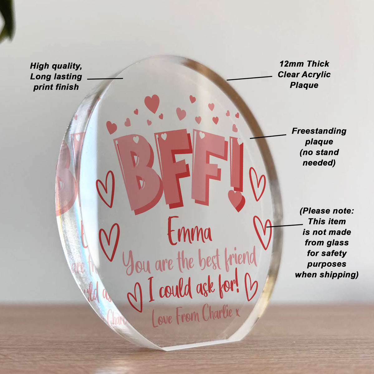 Gift For BFF Gifts Personalised Gift For Best Friend Friendship