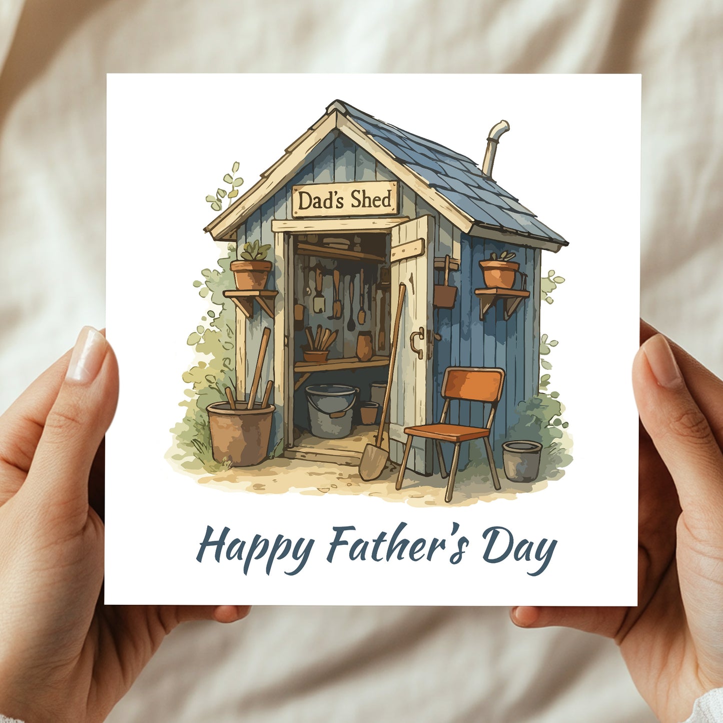 Cute Fathers Day Card For Dad Grandad From Granddaughter