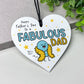 Funny Fathers Day Gift For Dad FABULOUS DAD From Daughter Son