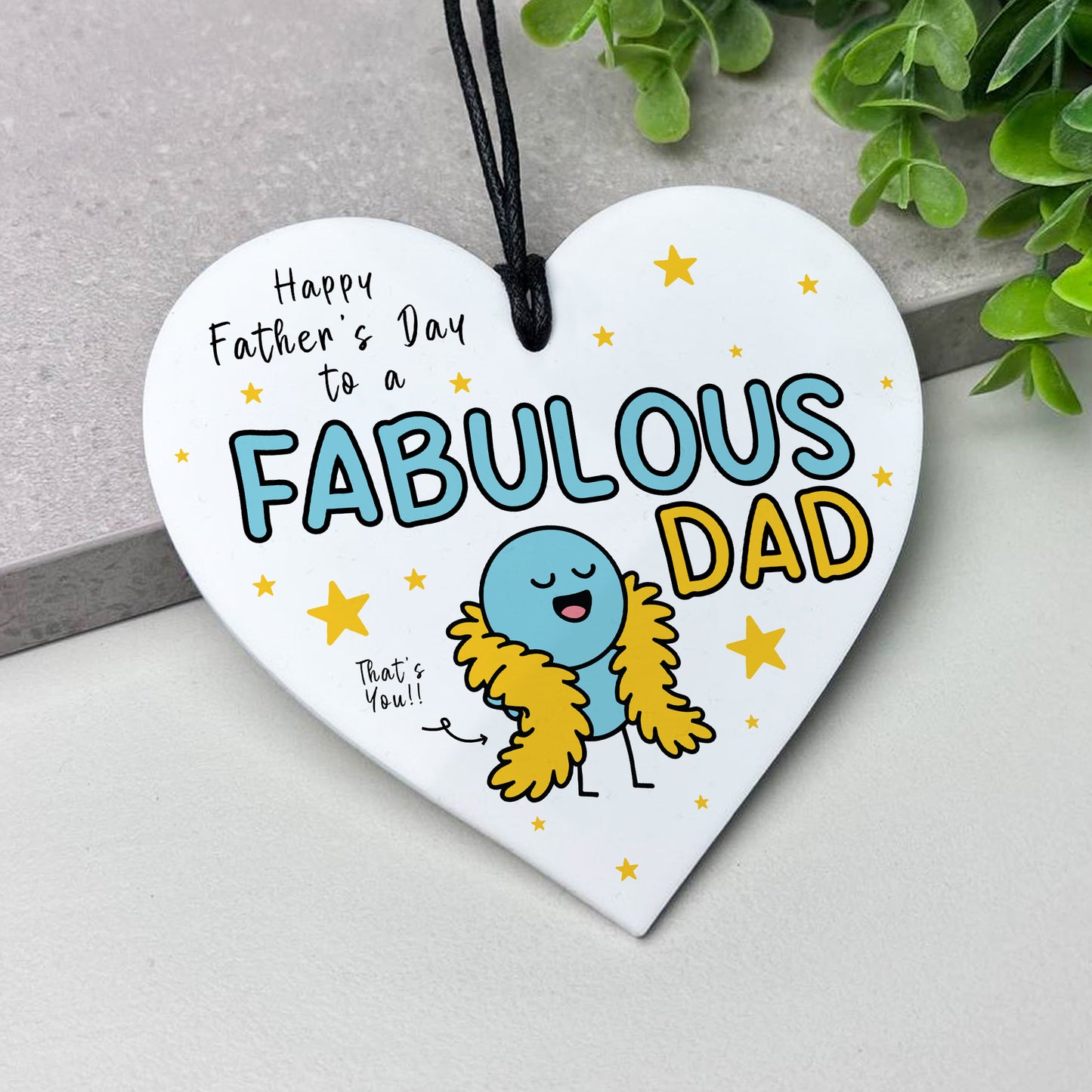 Funny Fathers Day Gift For Dad FABULOUS DAD From Daughter Son