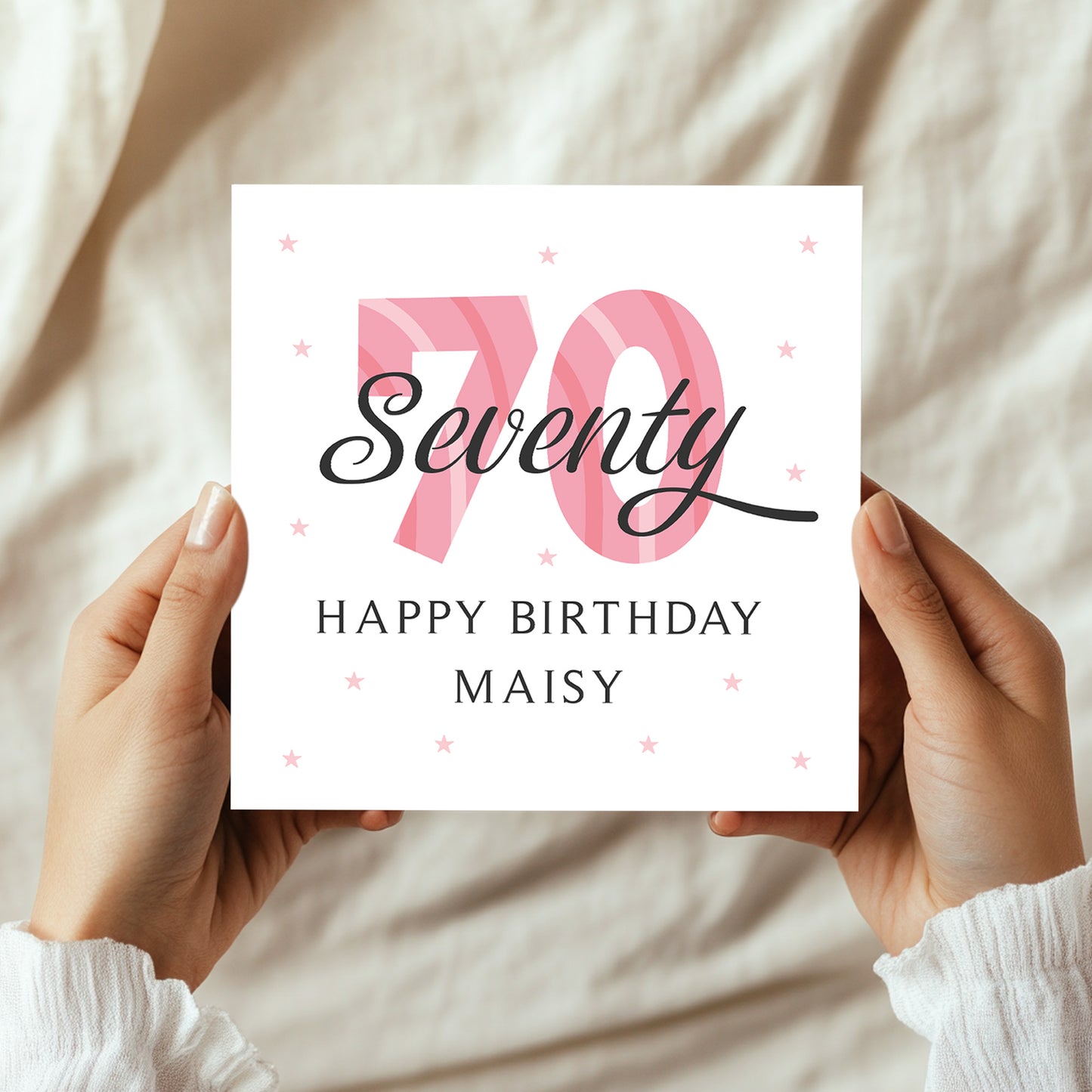 Personalised 70th Birthday Cards For Women Mum Auntie Nan Nanny