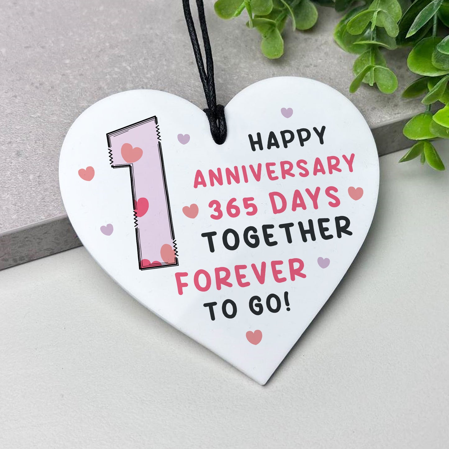 1st Anniversary Gift For Boyfriend Girlfriend Acrylic Heart