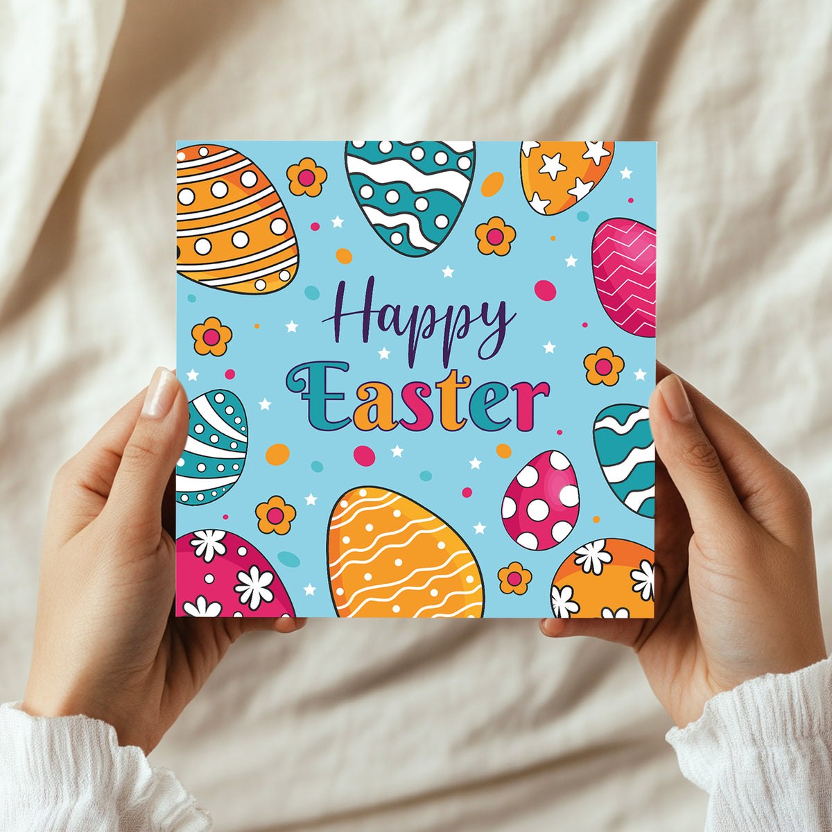 Fun Happy Easter Card Easter Card For Easter With Envelope