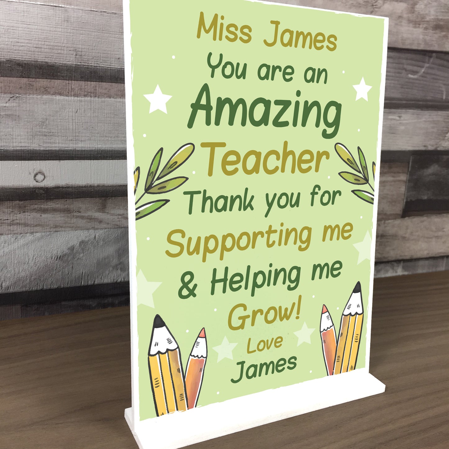 Personalised Teacher Gifts From Students Thank You For Teacher