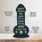 Funny Happy Father's Day Plaque Gift For Dad Rude Dad Gift