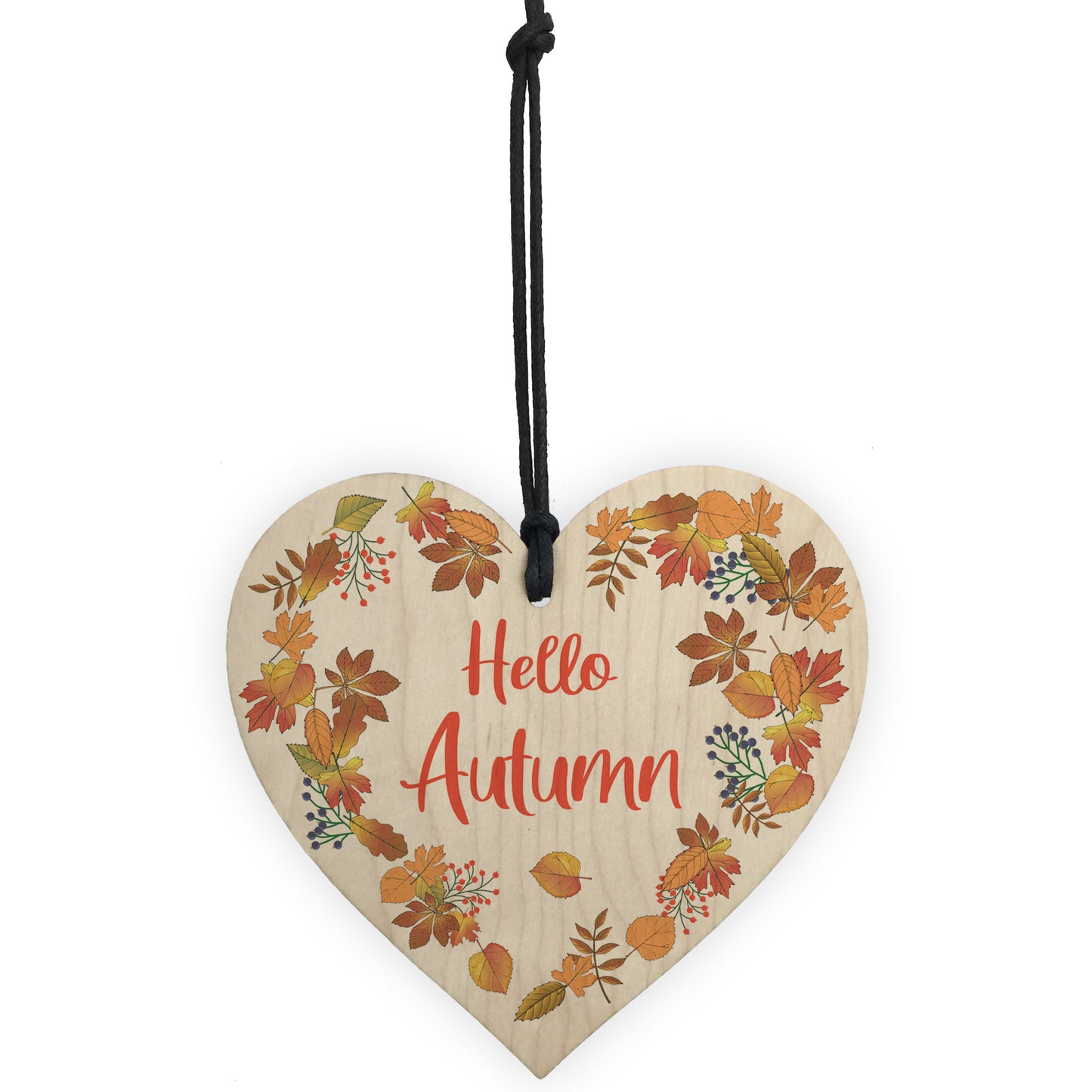 Wooden Autumn Sign Hello Autumn Sign Autumn Accessories Heart