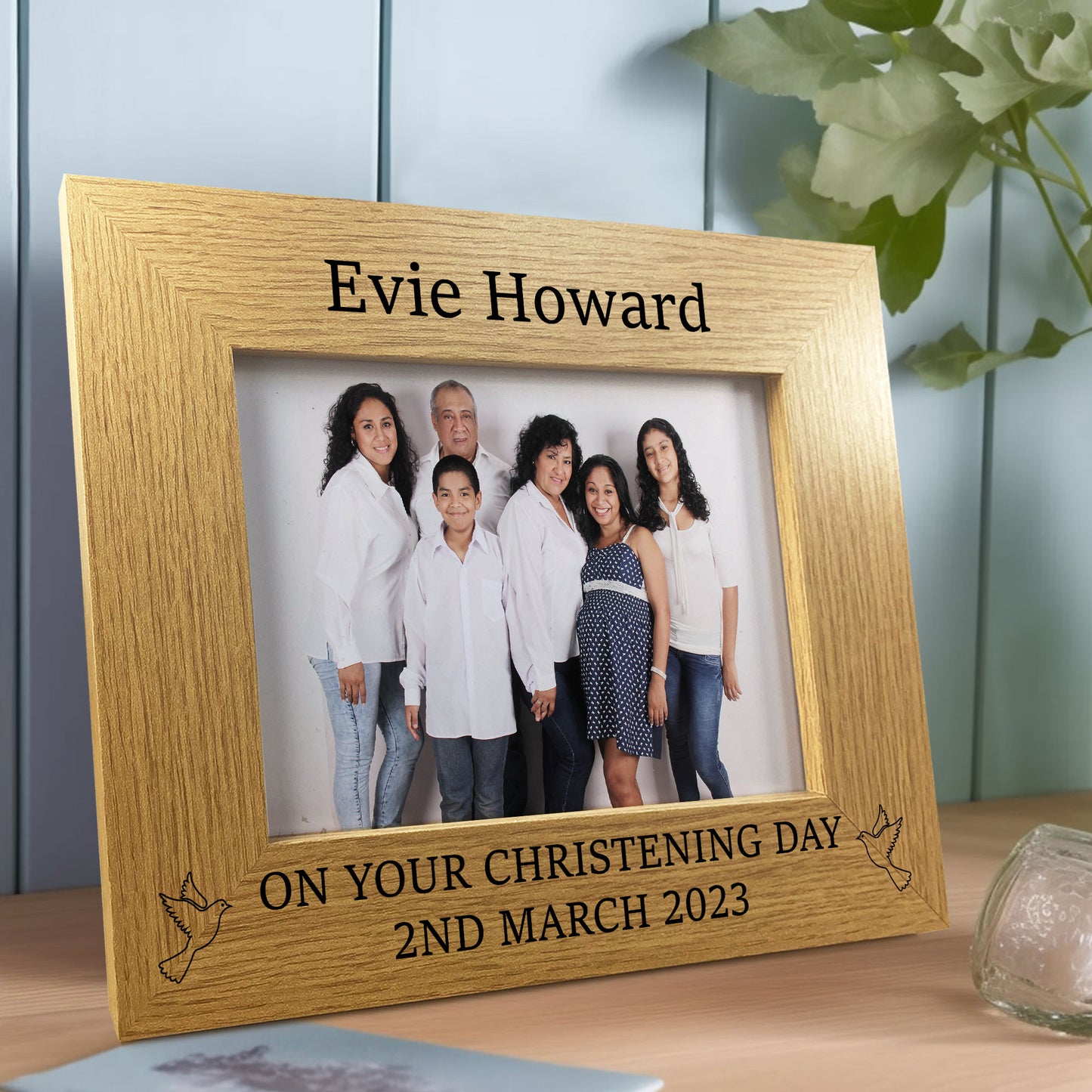 Personalised Christening Gift Photo Frame Gift For Son Daughter
