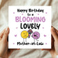 Happy Birthday Card For Mother In Law Blooming Lovely Mother