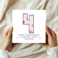4th Wedding Anniversary Card With Envelope 4th Anniversary Card