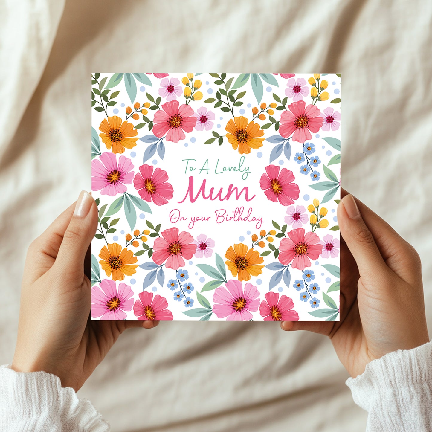 Birthday Card For Mum To A Lovely Mum Birthday Card Floral Card