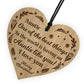 Christmas Gift For Auntie Thank You Heart Hanging Decoration