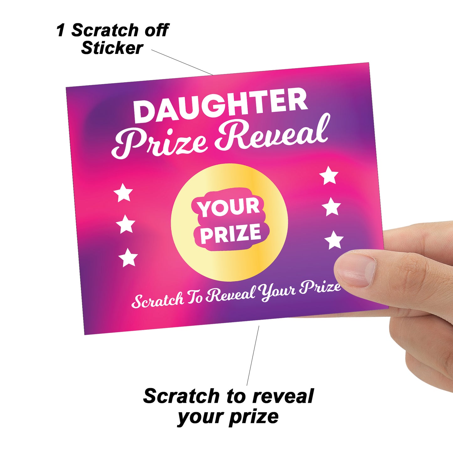Daughter Scratch Card Gift Reveal Birthday Daughter Card