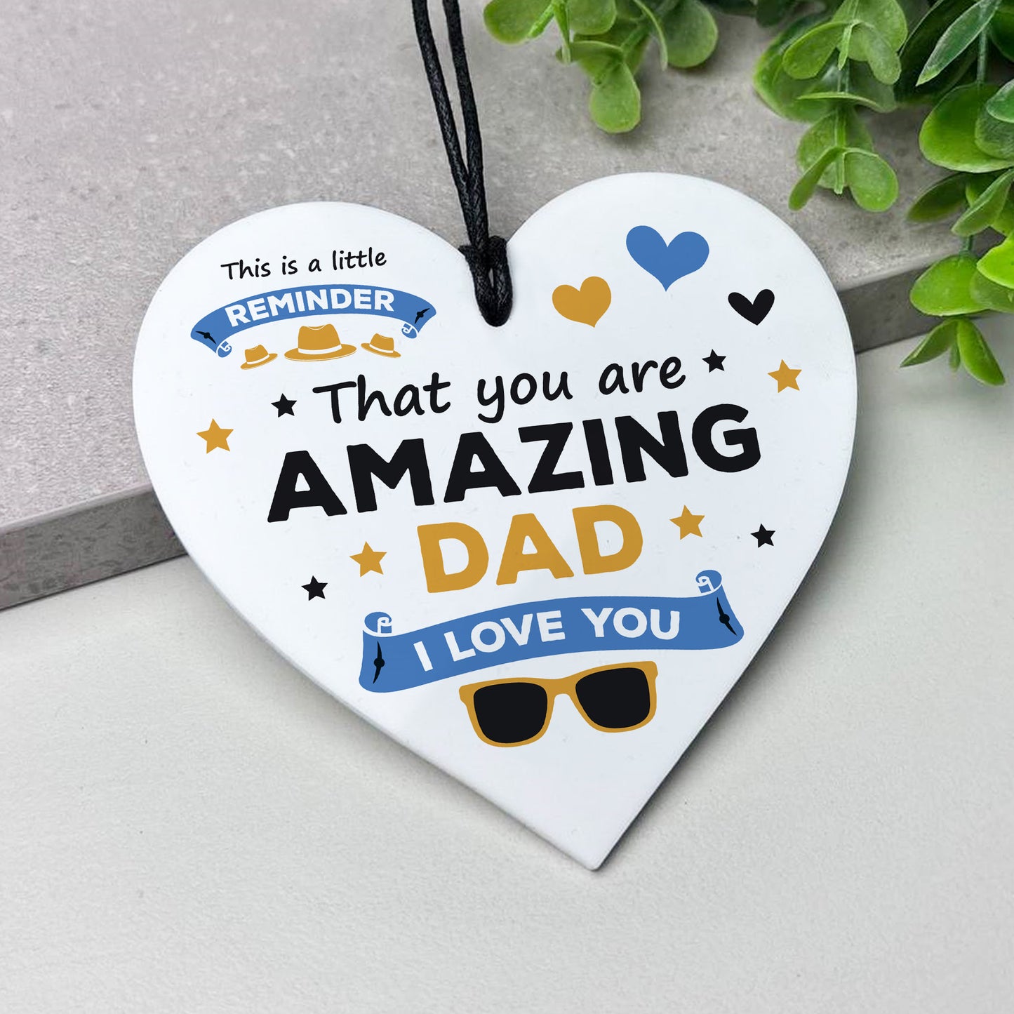 Gift For Dad For Fathers Day Birthday Amazing Dad Plaque Gift