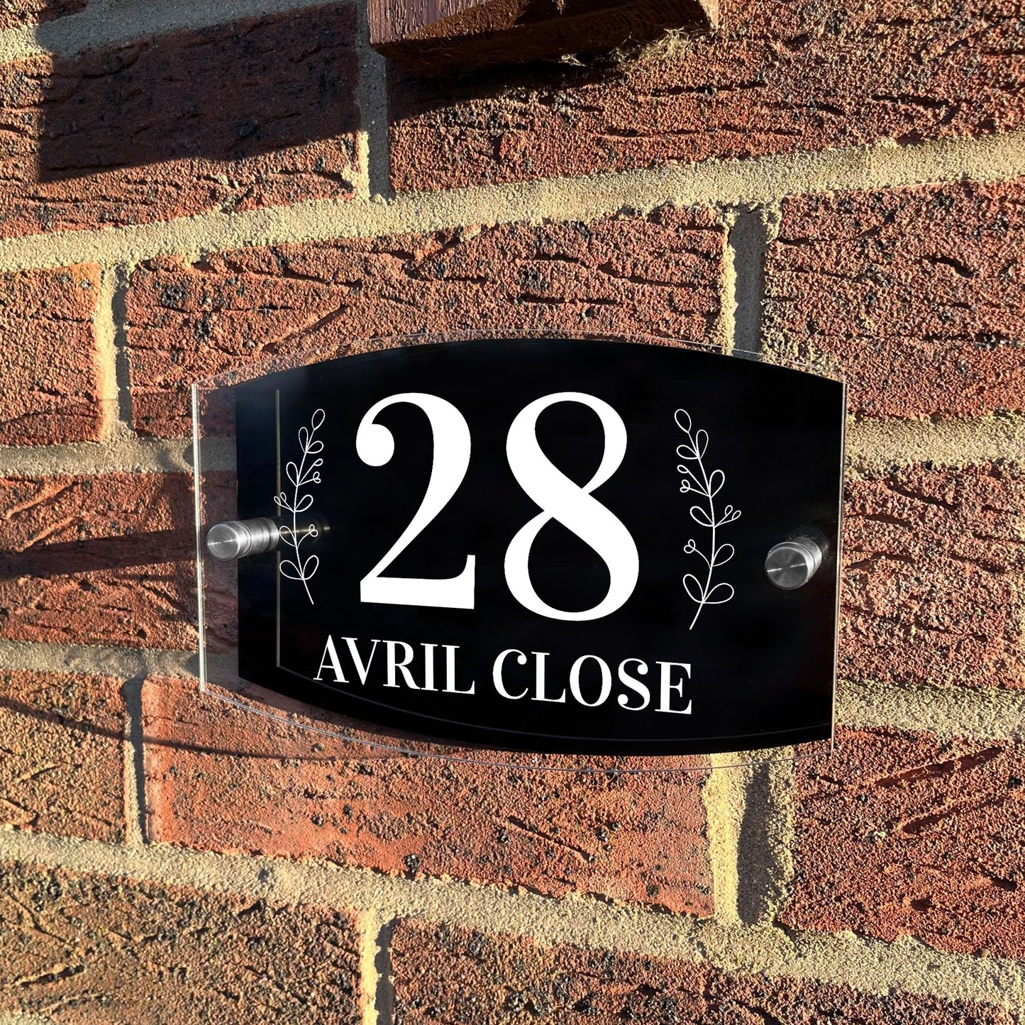 House Number Plaques Door Numbers Personalised Acrylic Door Sign