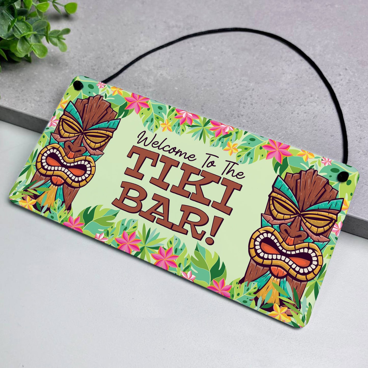 Tiki Bar Sign For Home Bar Hanging Wall Door Welcome Sign Funny