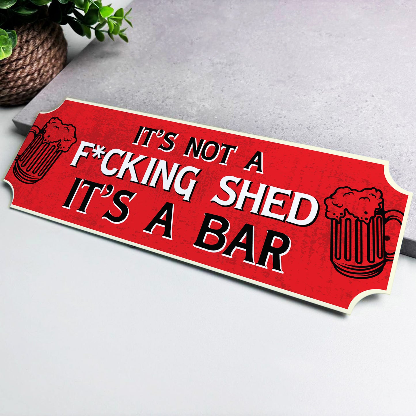 Shed Sign Novelty Home Bar Sign Garden Shed Wall Plaque Garage