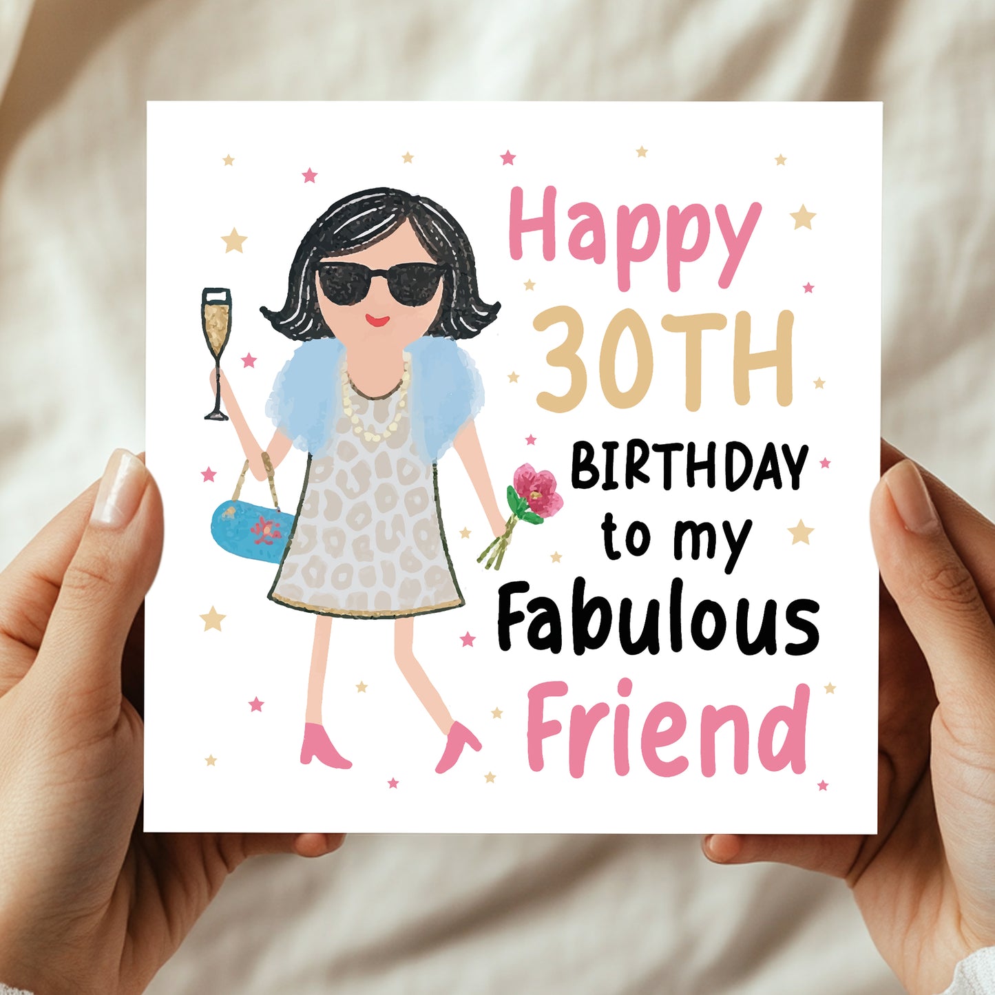 30th Birthday Card For Fabulous Friend Best Friend Card For 30th