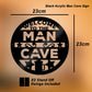 Man Cave Sign Wall Mounted Plaque Garage Workshop Garden Shed