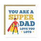 Superhero Dad Card Multipack of 6 For Birthday Fathers Day Cards