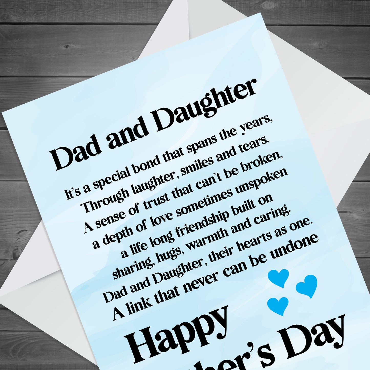 Fathers Day Cards From Daughter Dad Daughter Peom Card